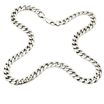 Silver 20 inch curb Chain